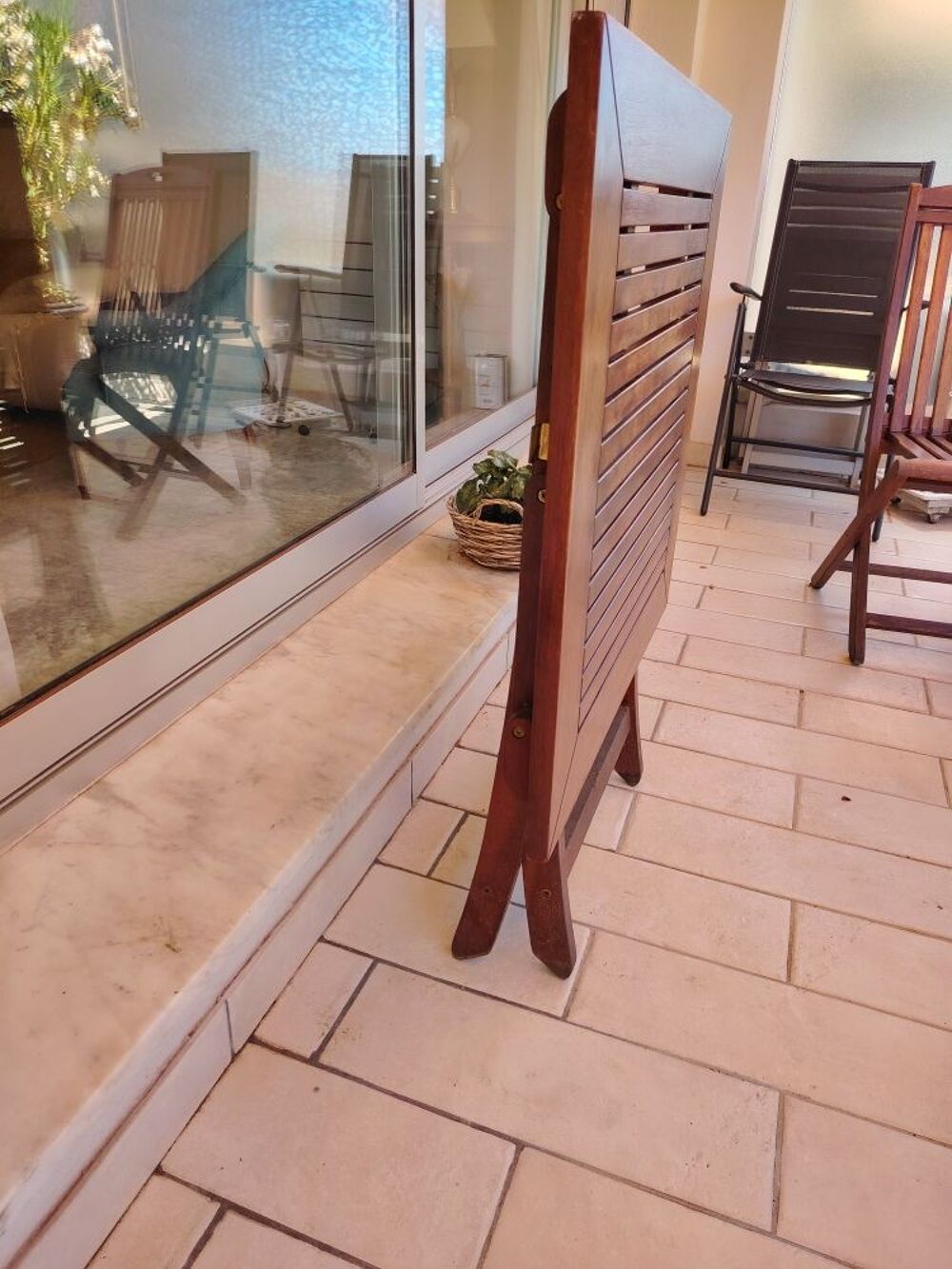 Table de jardin en Teck avec chaises Meubles