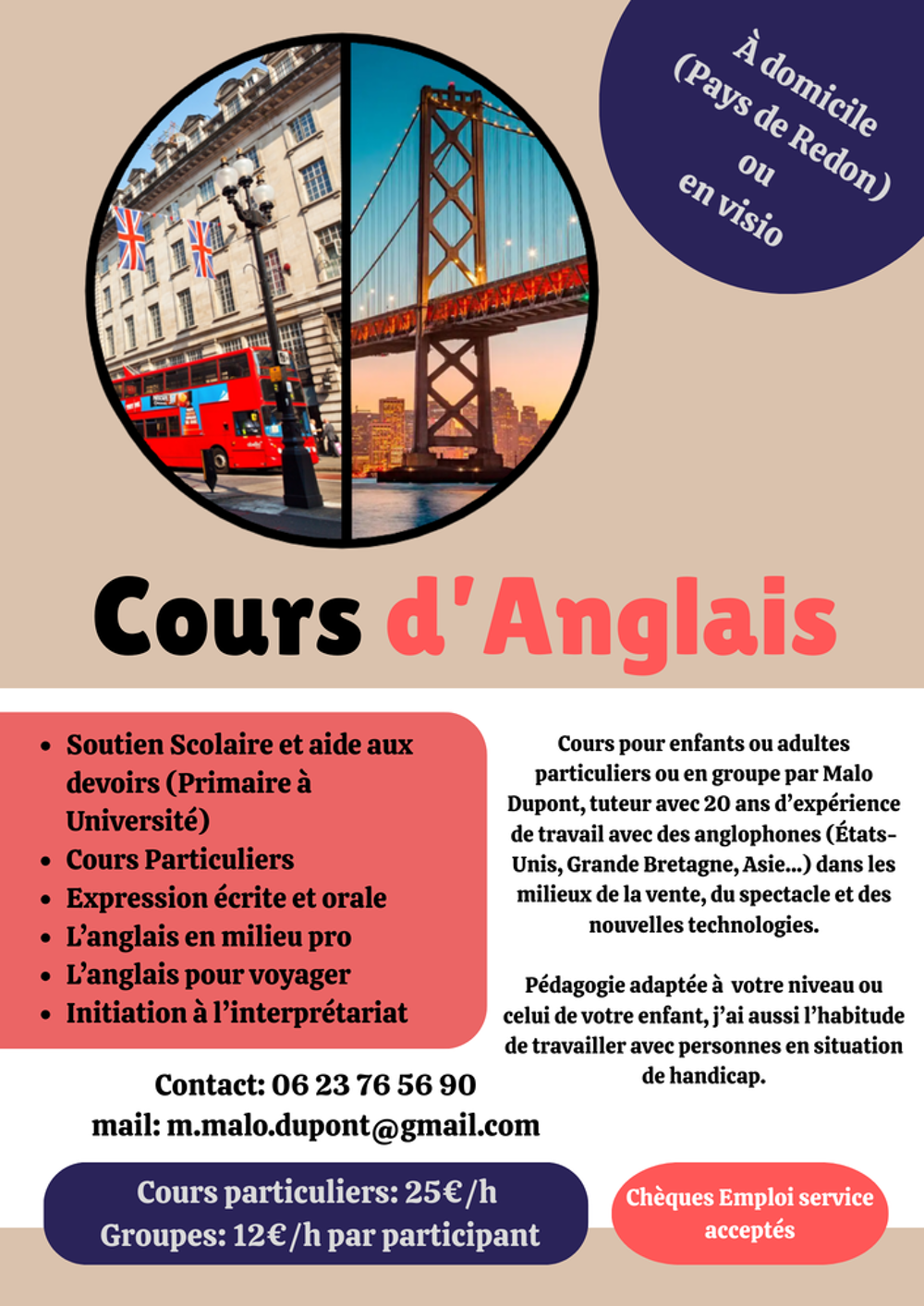   Améliorez votre pratique de l'anglais! 