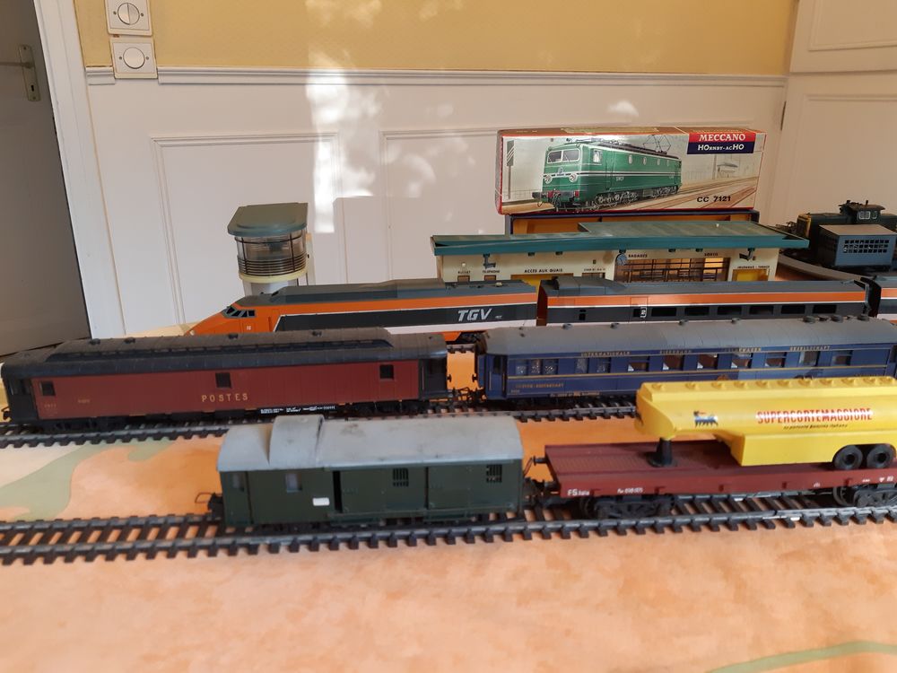 Ensemble train &eacute;lectrique miniature HO Jeux / jouets