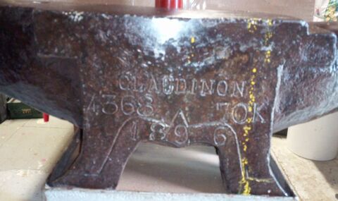 Recherche : enclume de forgeron en fonte epoque 19eme marque claudinon | Antiquites en France