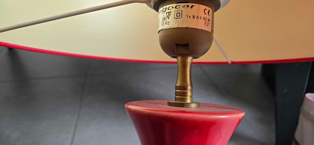 Lampe rouge Décoration