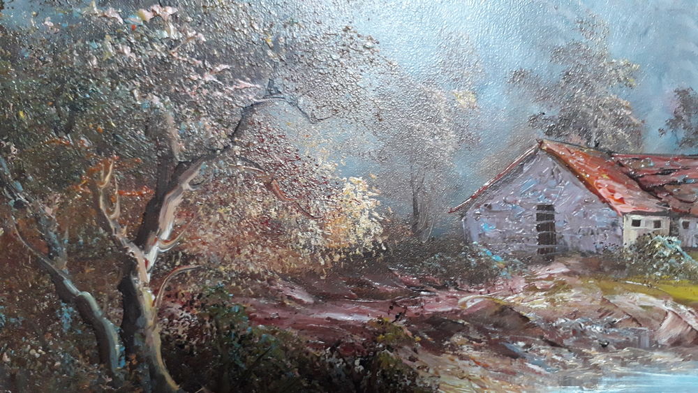 Tableau payasage "A l'aube de l'Automne" Décoration