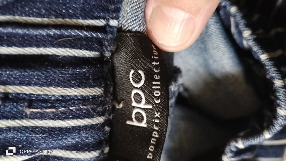 Pantalon jean &agrave; rayure femme neuf Vêtements