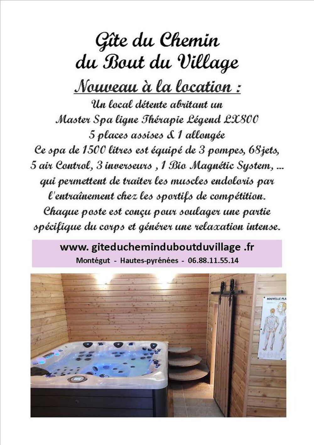 SPA Th&eacute;rapeutique Master SPA LX 800 - 5 places Jardin