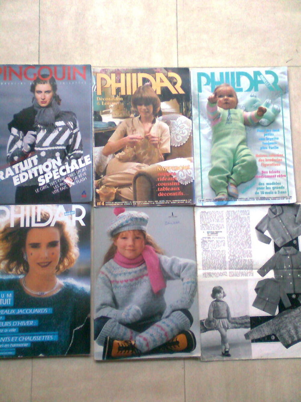 magazines TRICOT , CROCHET vintage - zoe Livres et BD
