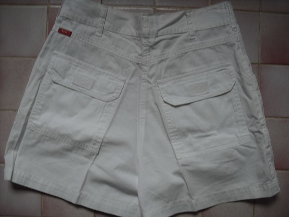 short blanc court Vtements