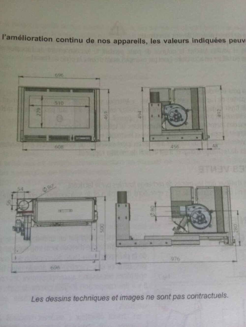 Insert &agrave; granules Chazelles 5.8kw Bricolage