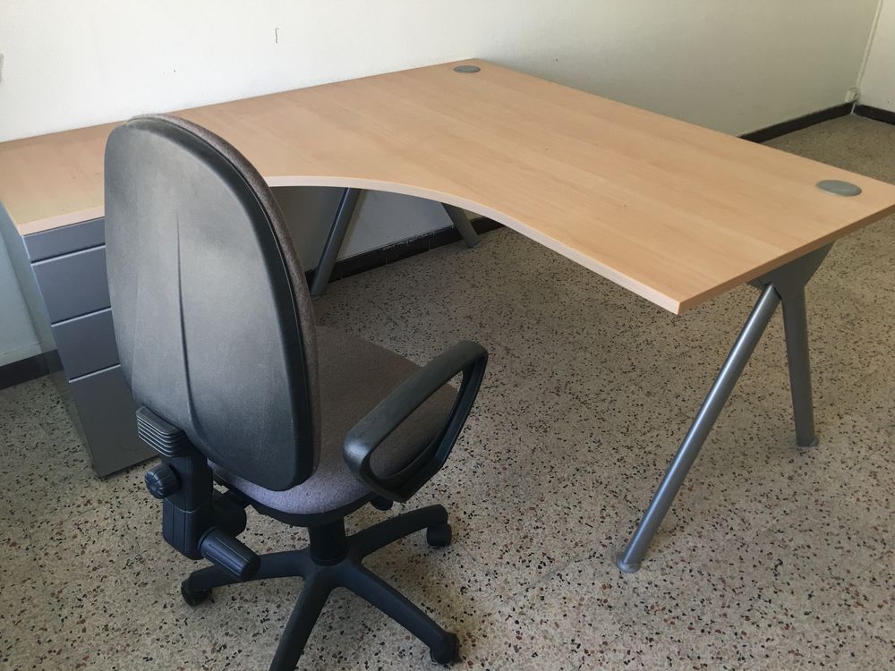 bureau d'angle avec caisson + fauteuil bureau Meubles