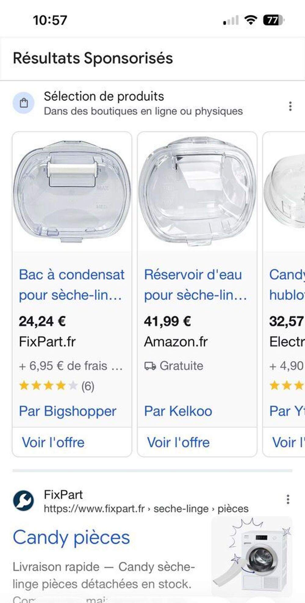 s&eacute;chante Electroménager