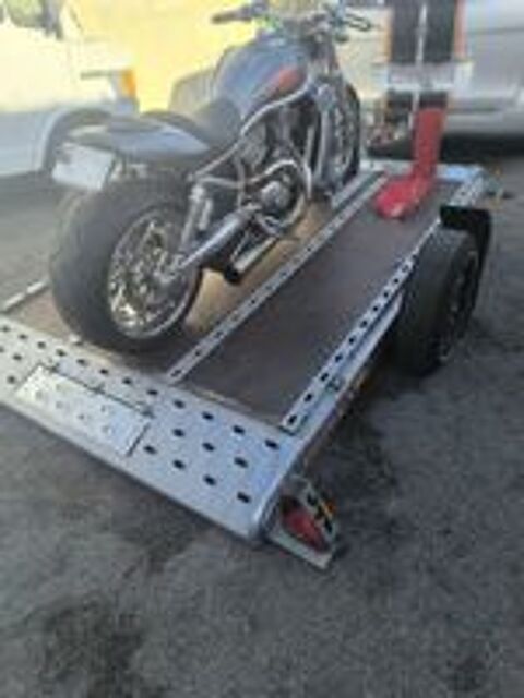   remorque porte moto abaissante 