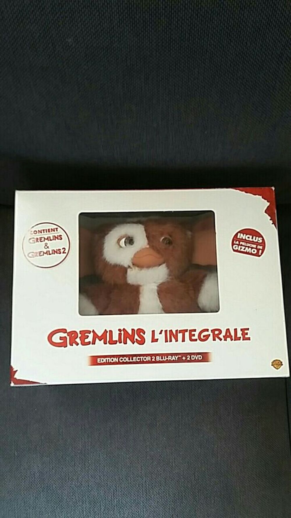 GREMLINS coffret 2 boy ray 2dvd peluche guizmo DVD et blu-ray