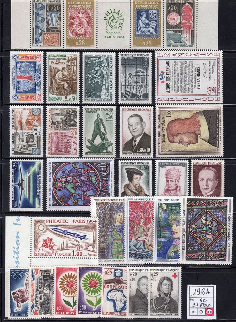 LOT DE TIMBRES - FRANCE -
Neuf** 1964 