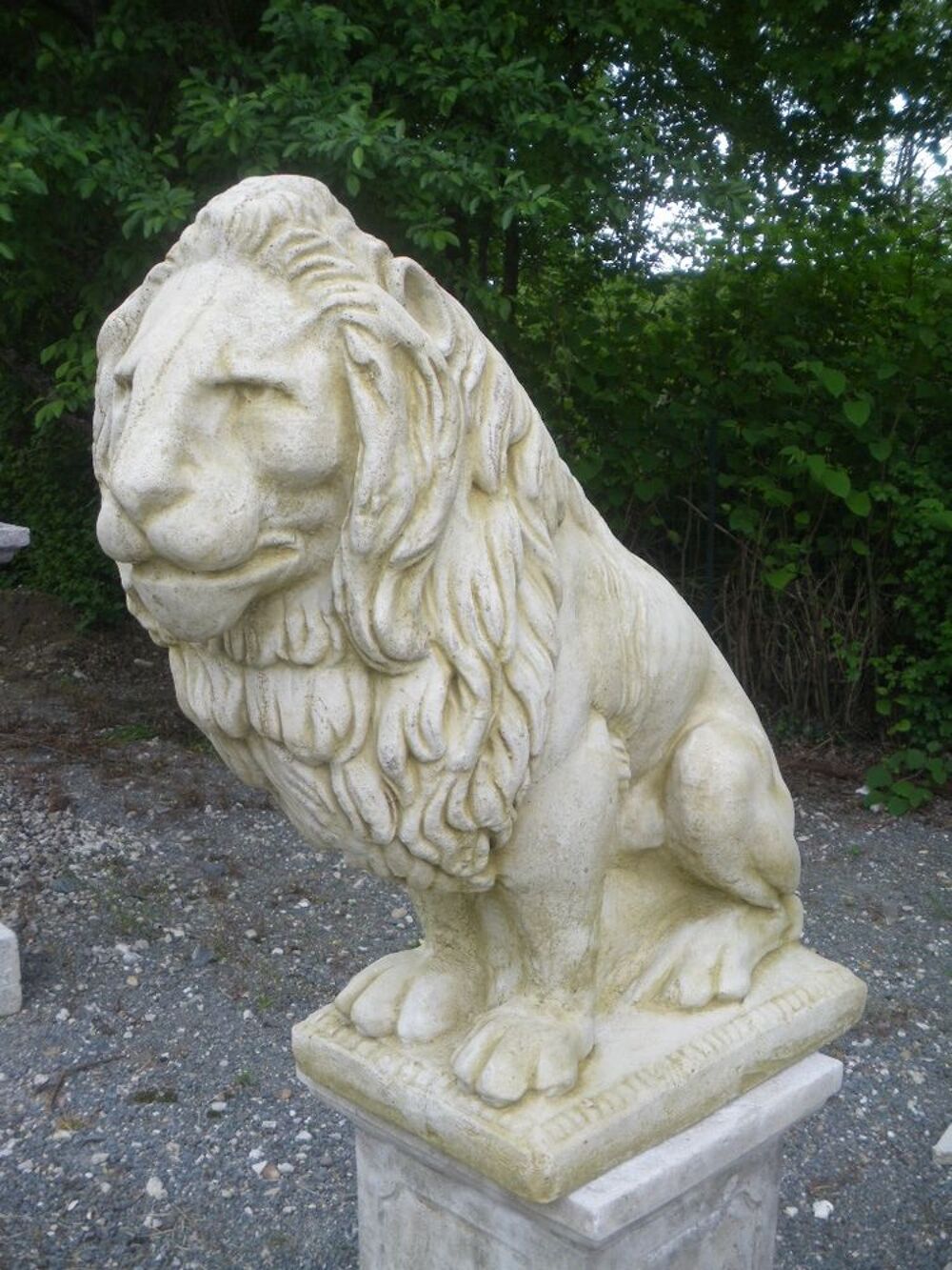Statue,Lion en pierre reconstitu&eacute;e GM Dcoration