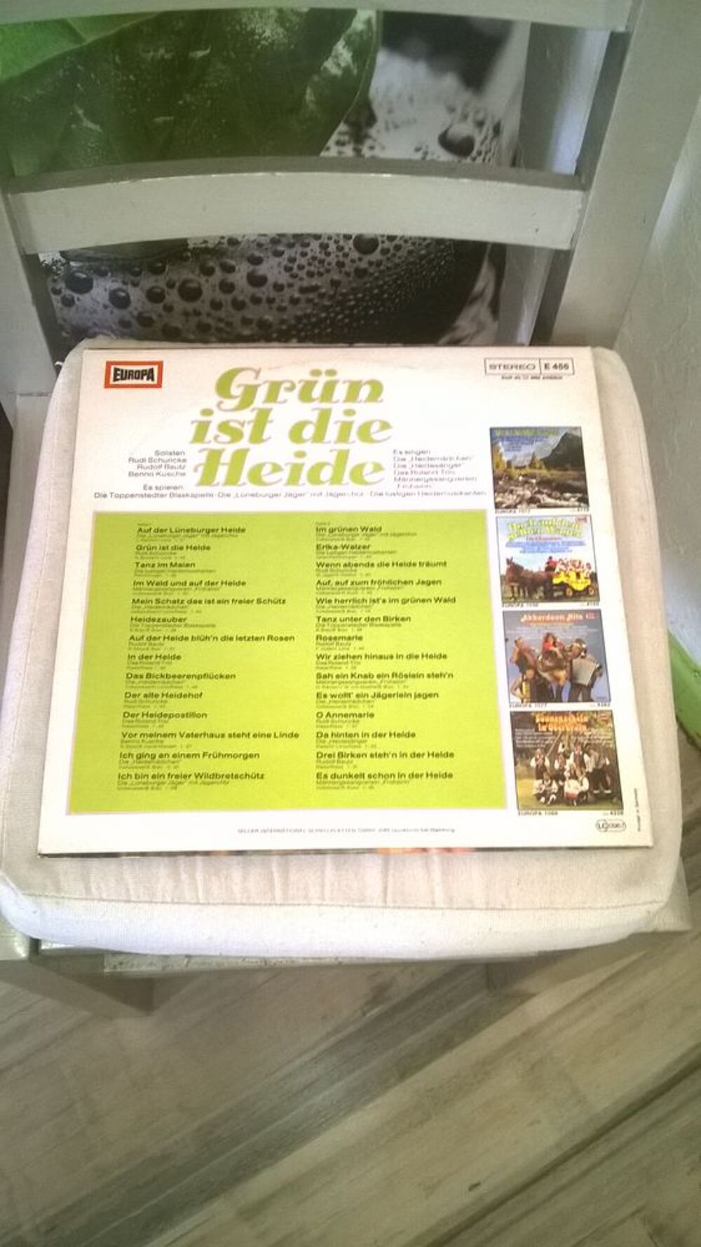 Vinyle Gr&uuml;n Ist Die Heide
Excellent etat
Auf Der L&uuml;neburge CD et vinyles