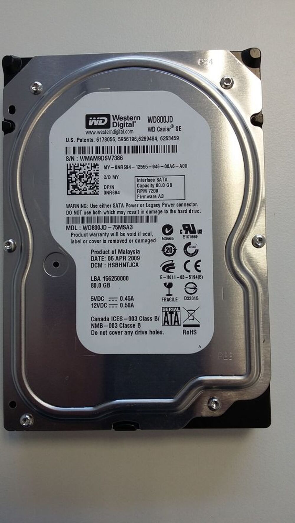 Disque dur sata - 3"5 Matériel informatique