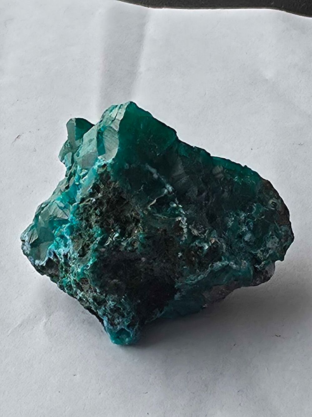 Cristal de Dioptase Brute Vert Emeraude-RDC-3,8 cm 