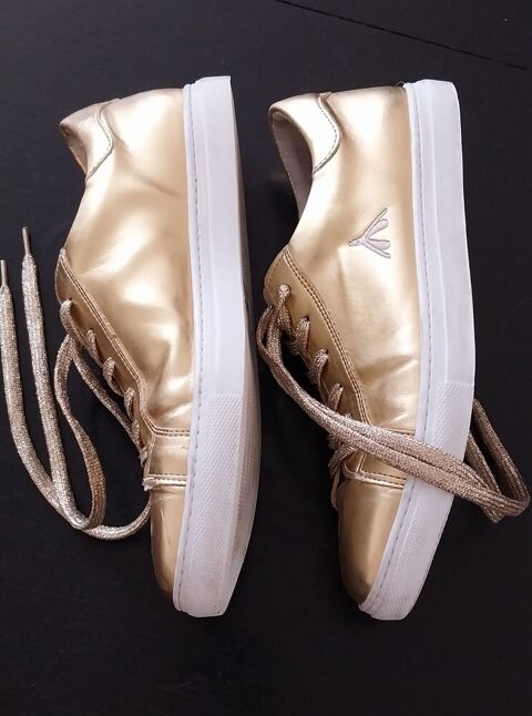 Chaussures tennis cuir vegan dorées taille 40 17 Montreuil (93)