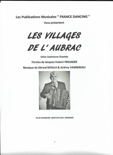 ACCORDEON: LES VILLAGES DE L' AUBRAC 2 Saint-Sylvestre-Pragoulin (63)