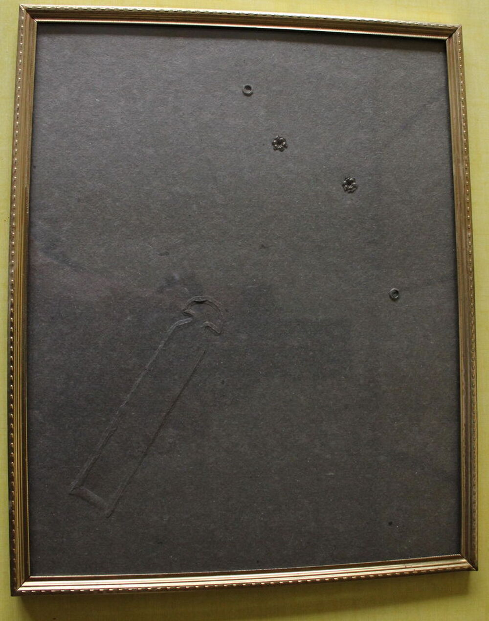 Grand Cadre laiton rectangulaire &agrave; poser ou suspendre Décoration