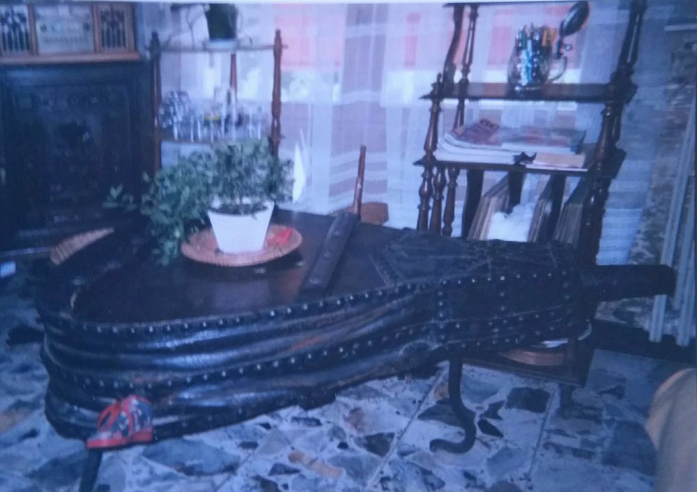 Table basse soufflet de forge en ch&ecirc;ne Meubles