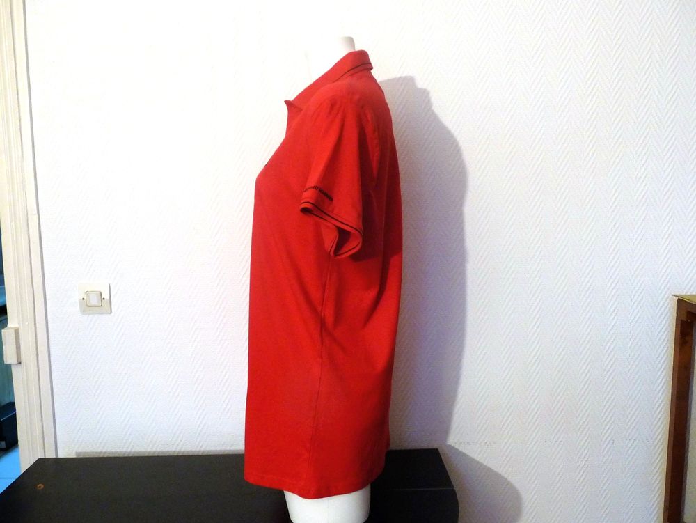 Polo/ Tee Shirt en 100% Coton Rouge- Jean Louis Scherrer Vêtements