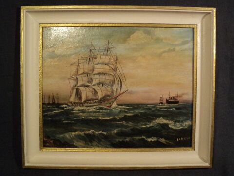 Ancien Tableau Peinture Marine Bateaux Voilier
80 Loches (37)