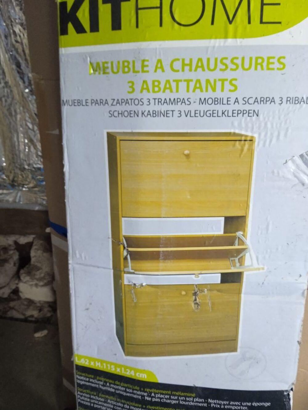 Meuble &agrave; chaussure en bois neuf Meubles