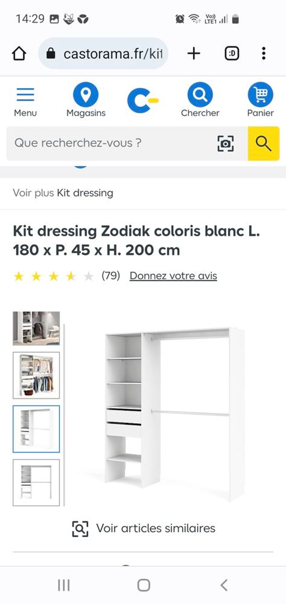 Dressing avec rideau Meubles