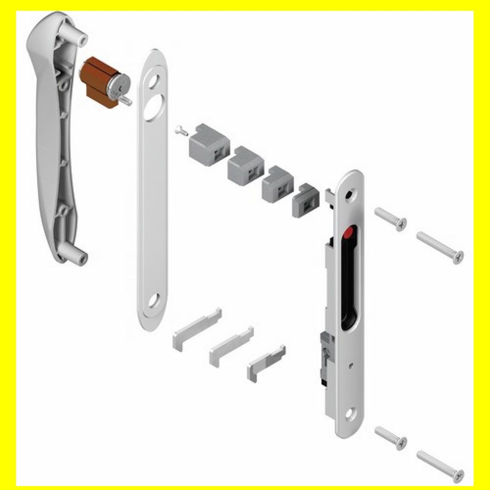 SERRURE Fermeture &agrave; cylindre pour coulissant DS 8299 Bricolage