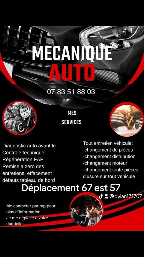 Mecanicien domicile 0 67700 Saverne