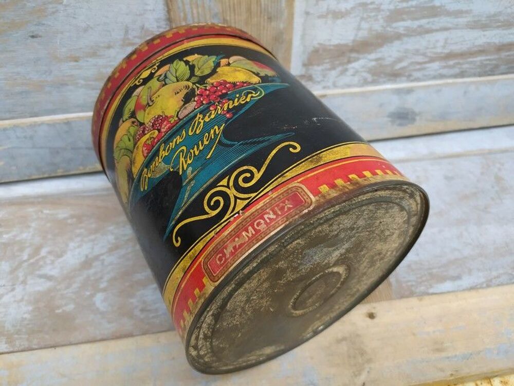 Ancienne Boite Publicitaire Bonbons Barnier Rouen Chamonix 