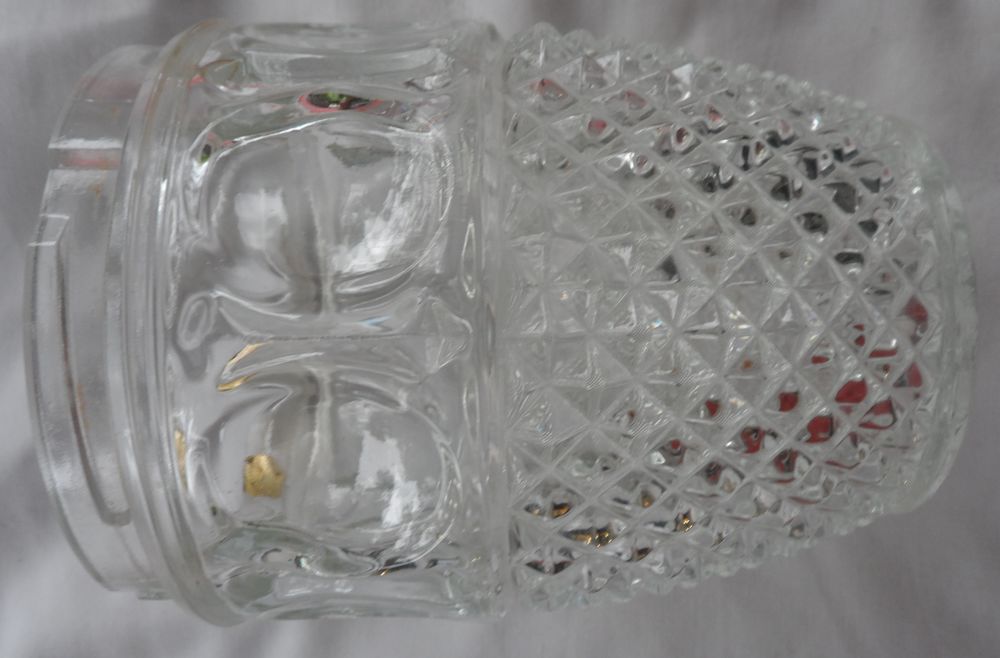 Seau &agrave; glace Oberglas Austria taille diamant, vintage ans 60 Cuisine