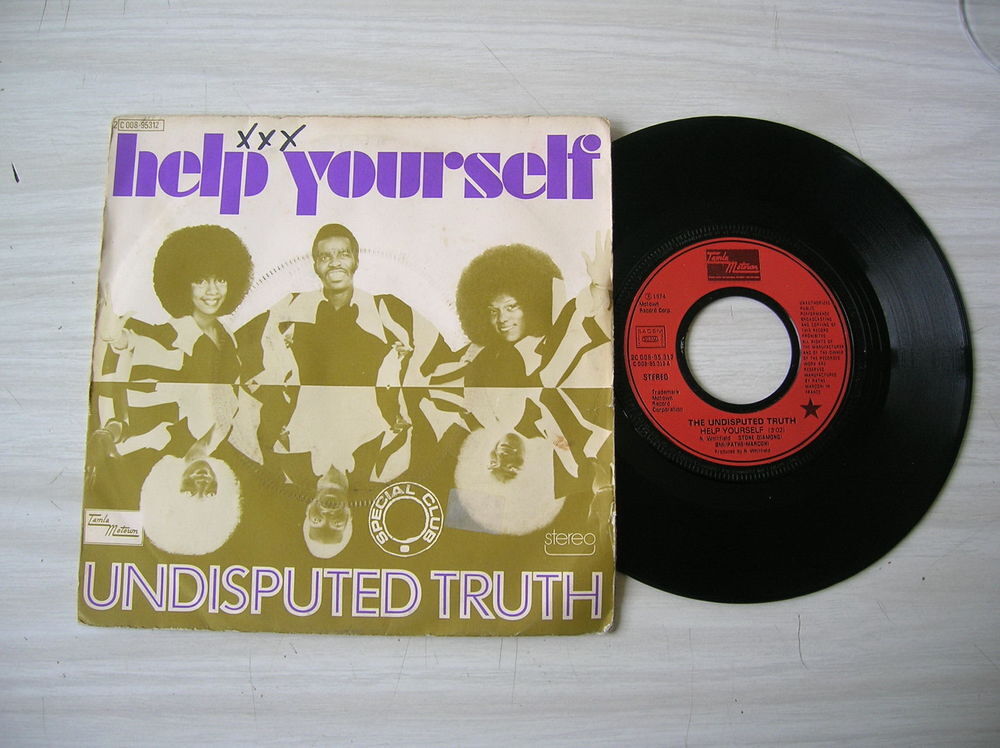 45 TOURS UNDISPUTED TRUTH Help yours - RARE FUNK CD et vinyles