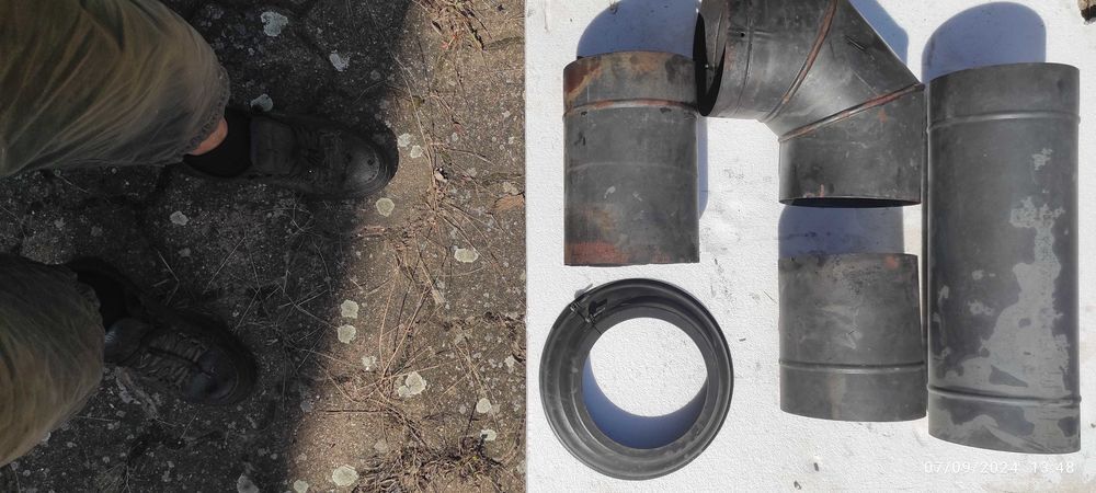 conduits de fum&eacute;e &eacute;maill&eacute; Dia.180 Bricolage