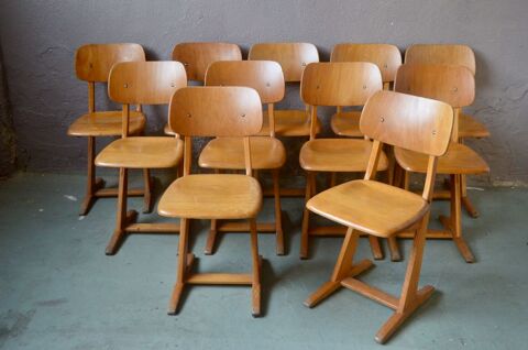 Chaise vintage scandinave. Lot ou s�rie bureau bistrot bois
80 Wintzenheim (68)