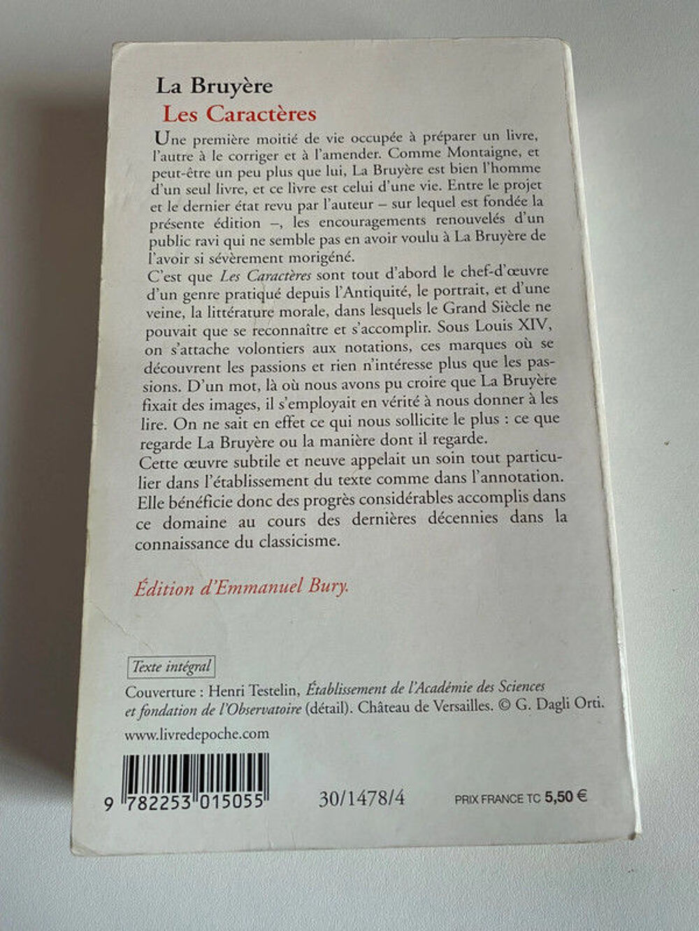 Livre Les Caract&egrave;res Livres et BD