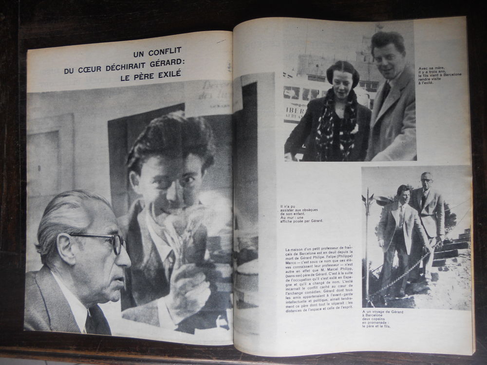 PARIS MATCH EN HOMMAGE A G&Eacute;RARD PHILIPE 1960 Livres et BD