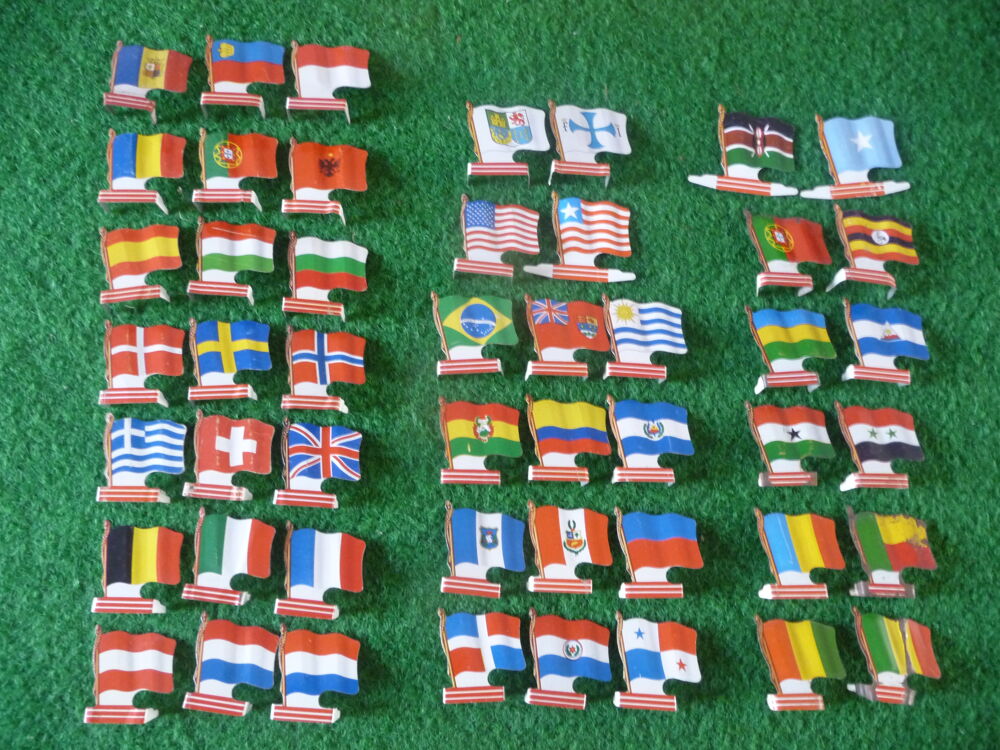 Drapeaux en m&eacute;tal de l'Alsacienne (Europe/Am&eacute;rique/Afrique) 