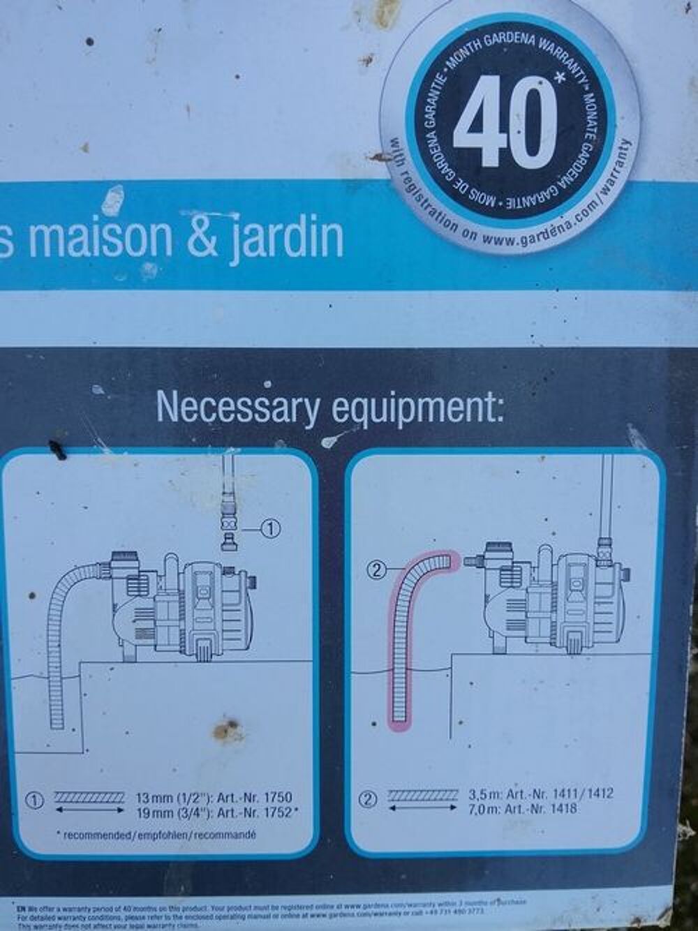 pompe a eau gardena Jardin