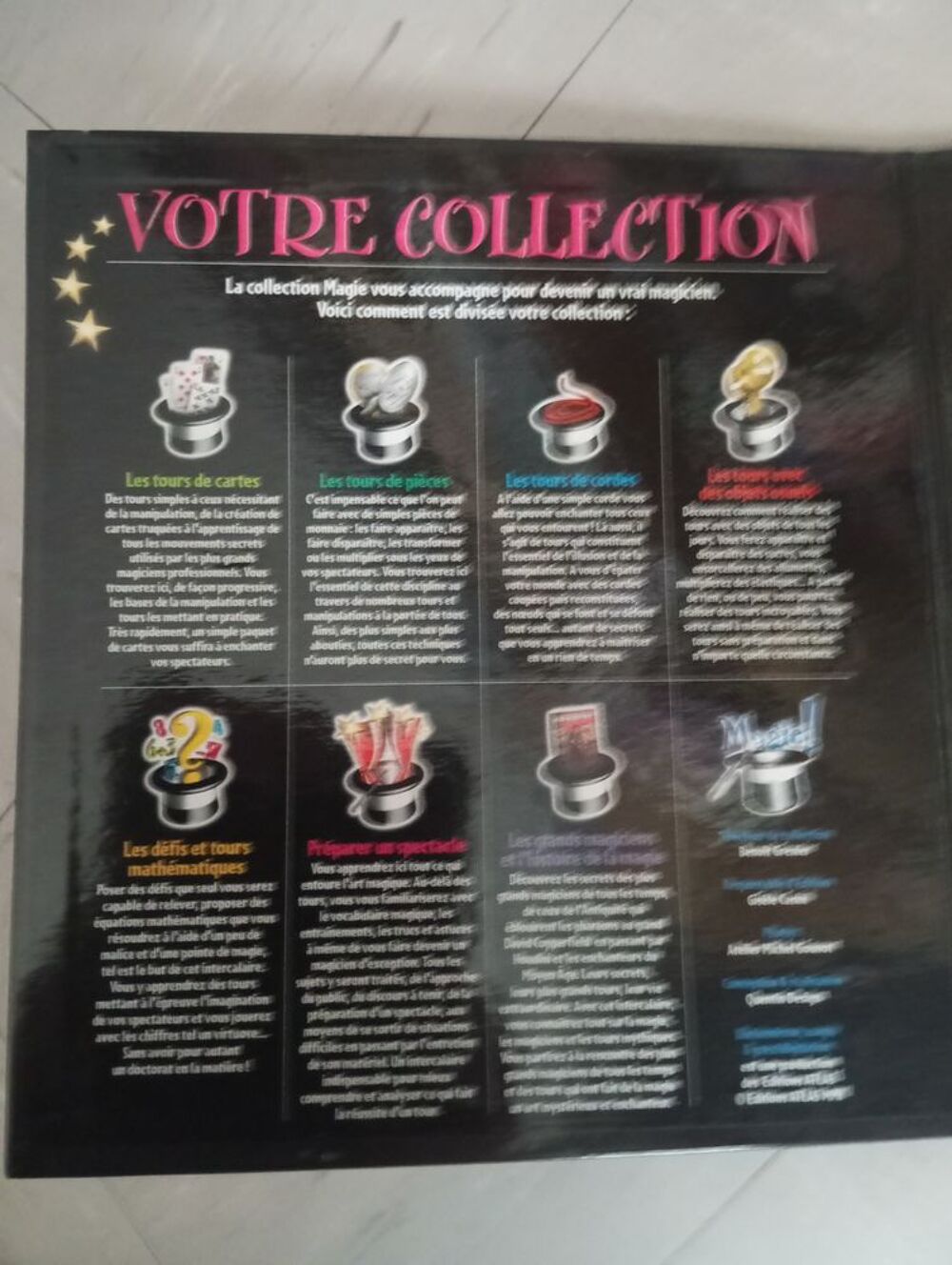 Coffret illusionnisme magie prestidigitation atlas fiches + Jeux / jouets