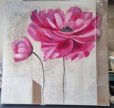 Trs joli toile sur chassis 58cm x 58cm. TBE 12 Oullins (69)