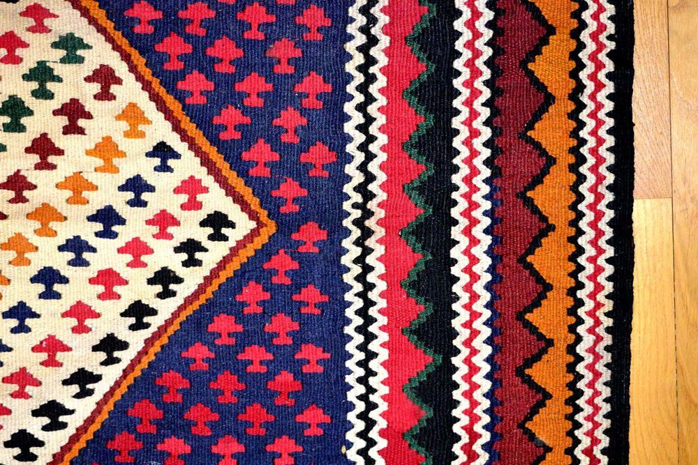 Tapis / Kilim ancien persan, Senneh en laine 180X105 Décoration