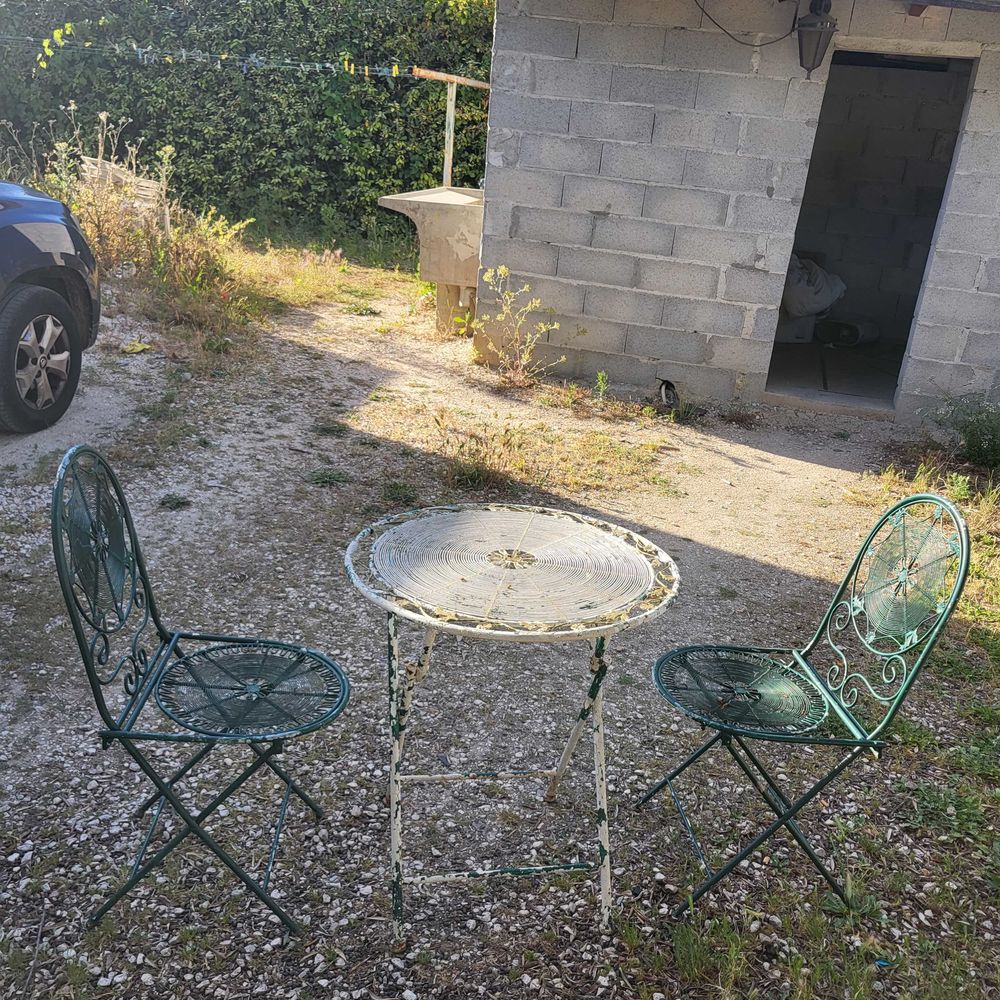 salon de jardin fer forg&eacute; ancien Jardin