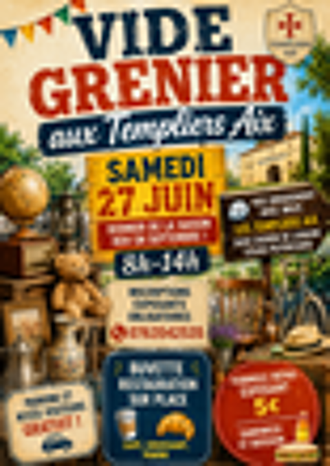 Vide-Greniers Templiers Aix Lignane Vide grenier, marché aux puces, braderie