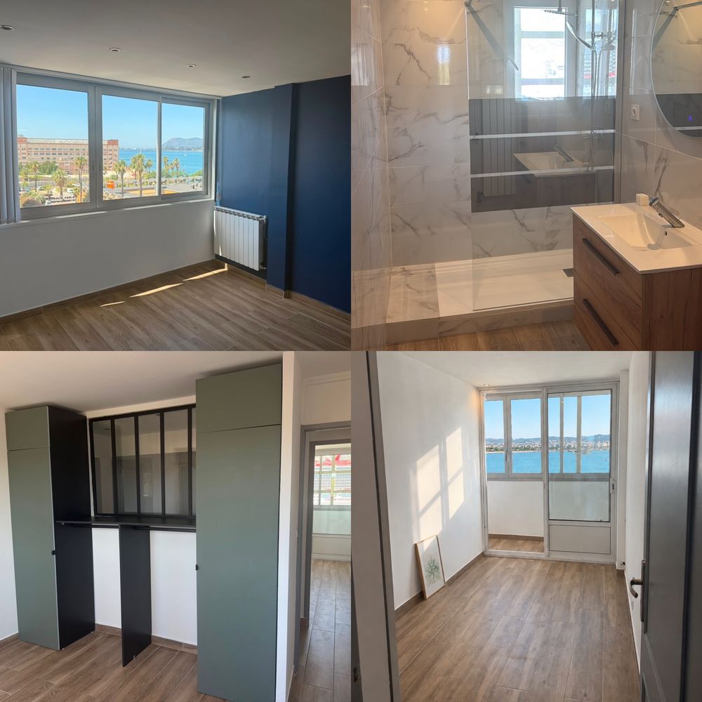 Vente Appartement T3 69 m² Entièrement refait à neuf  Vue mer 2 côtés Cave Toulon