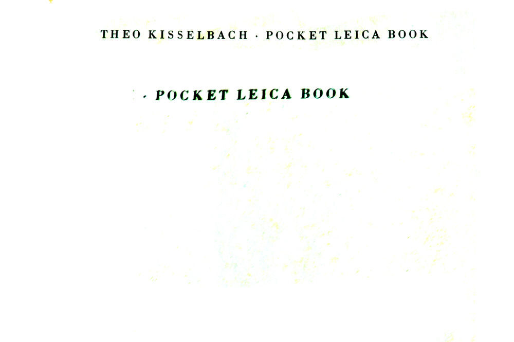 Livre Photo LEICA Photos/Video/TV