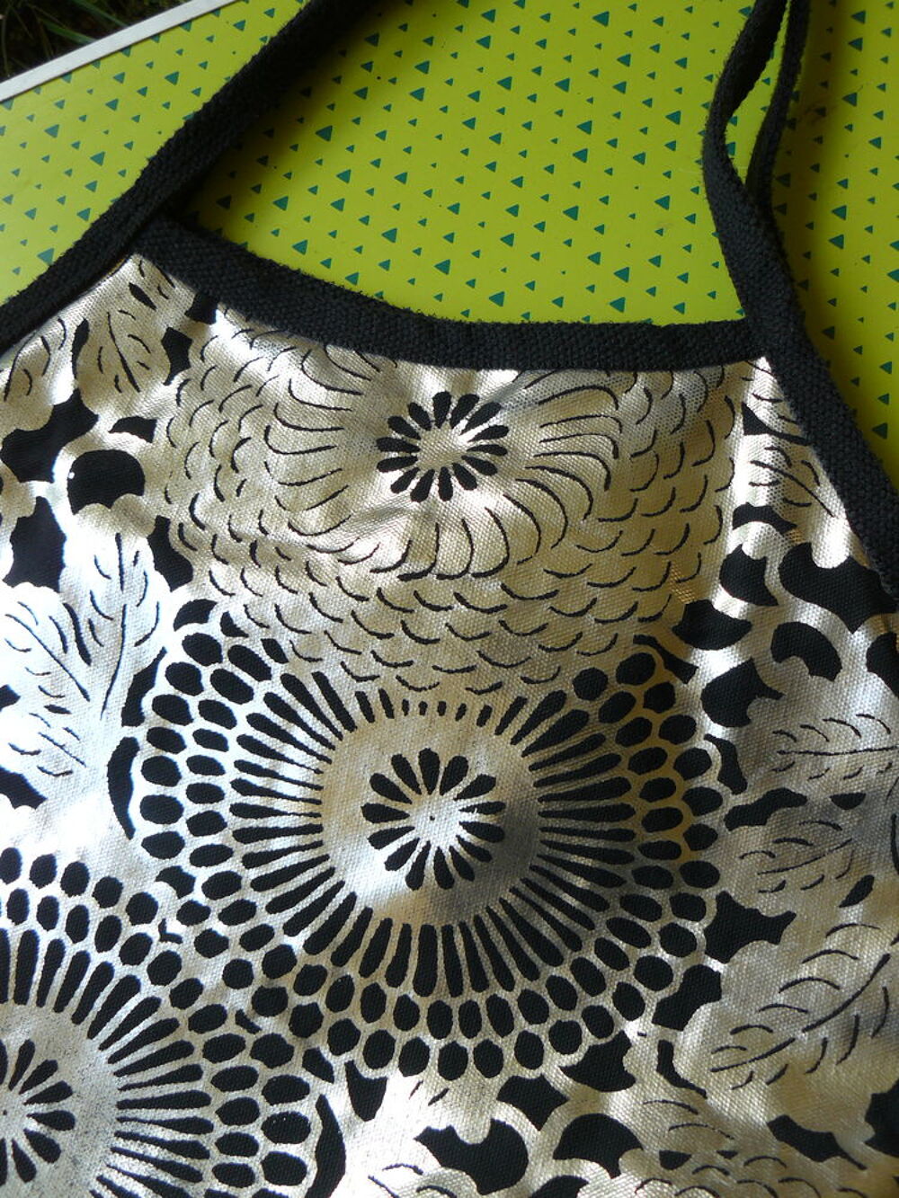 SAC TOILE NOIR/ARGENT Maroquinerie