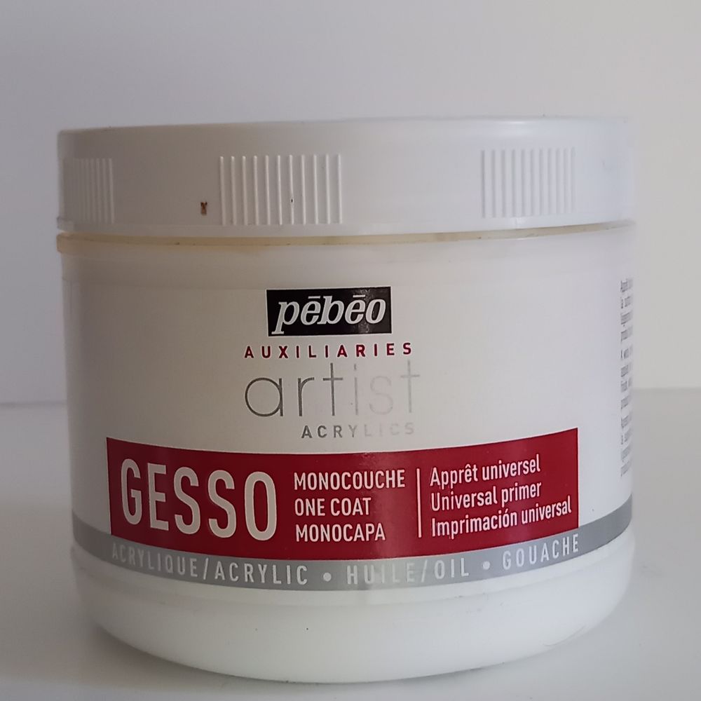 Gesso universel blanc studio acrylic Pebeo, 500 ml Décoration