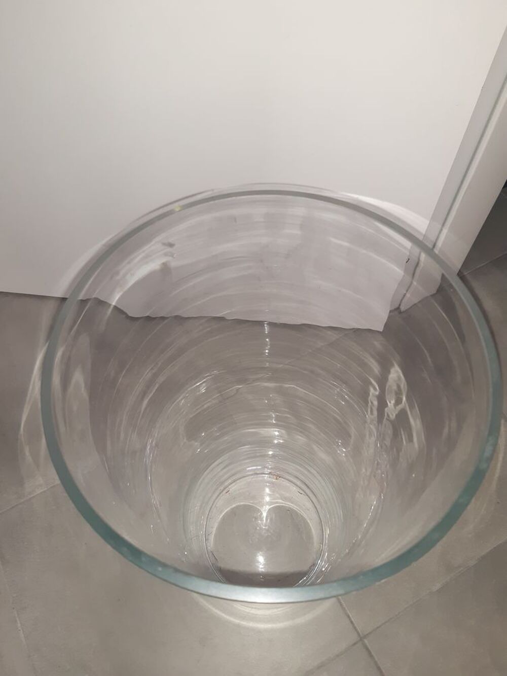 Grand vase transparent Décoration