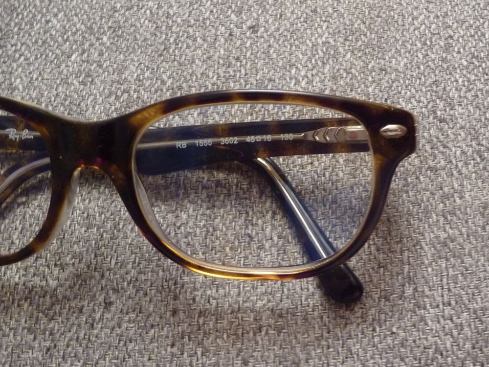 Monture/ Lunette de Vue Rectangle Plastique Marron- Ray Ban Bijoux et montres